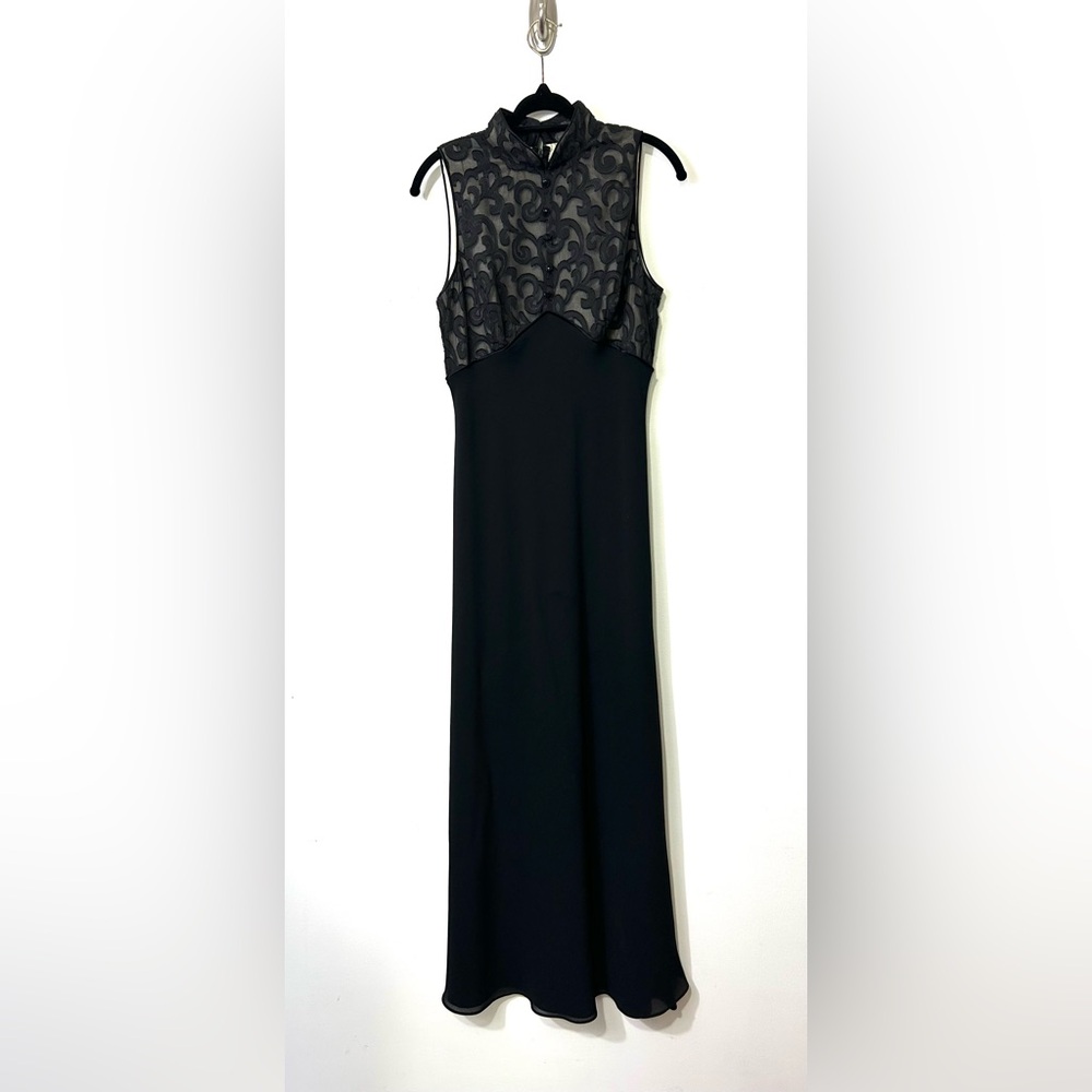 Ever Beauty Dress 10 Chiffon Lace Mandarin Maxi Fairy Grunge Whimsigoth‎ 90s Y2K